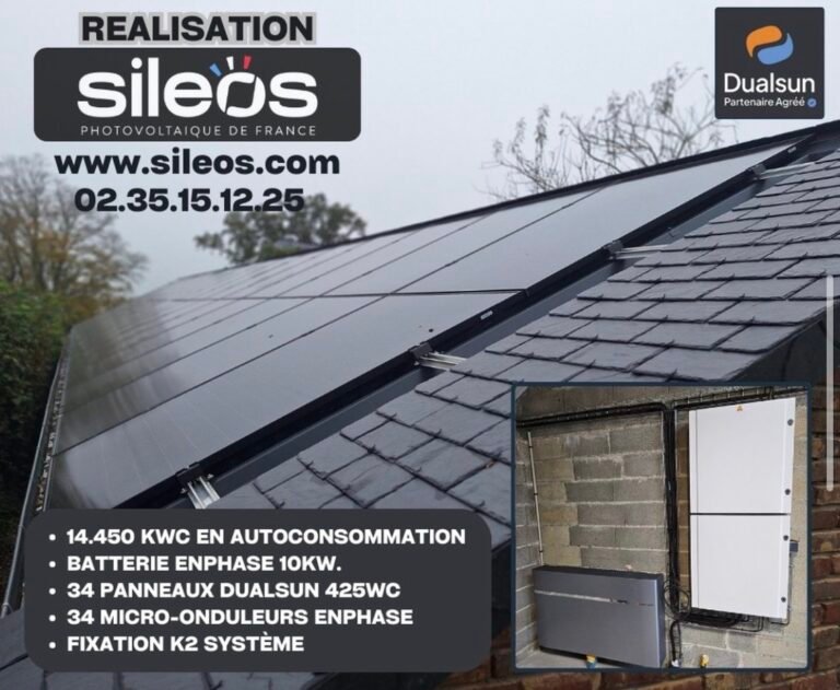 Installation de panneaux photovoltaïques a Vernon