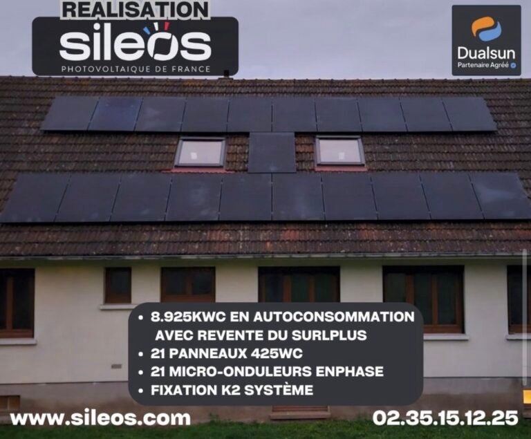 Installation de panneaux solaires a Dieppe