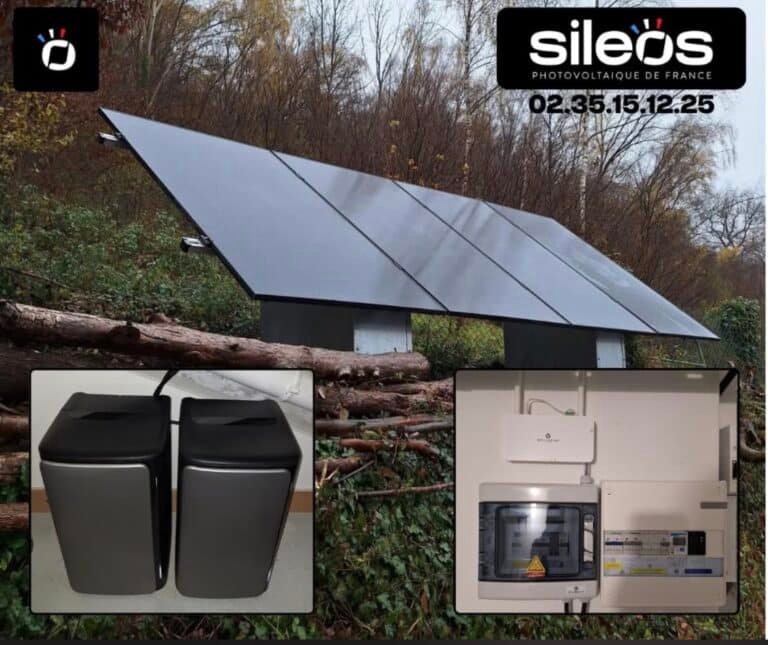 Installation de panneaux solaires au sol a Rouen