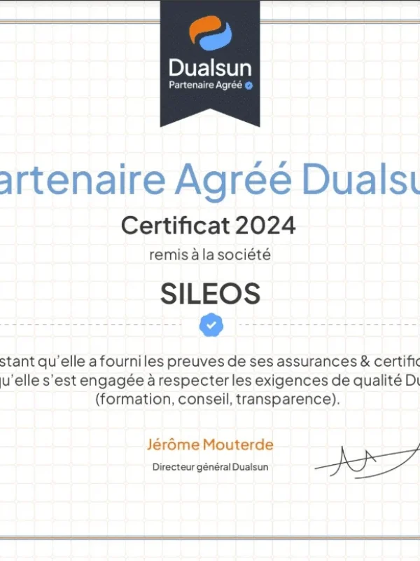 Dualsun, partenaire de Sileos